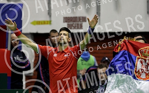 Treci dan (3rd day) Prvog kola Svetske grupe Dejvis kupa izmedju Srbije i Kazahstana (Serbia vs Kazakhstan) odigrana u hali 