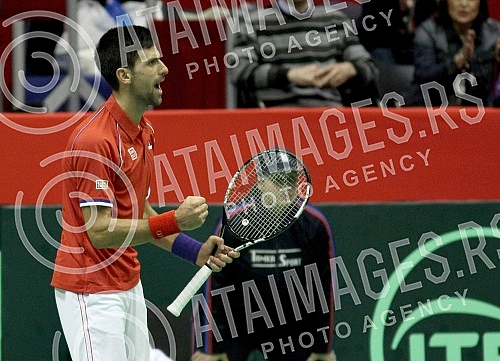 Treci dan (3rd day) Prvog kola Svetske grupe Dejvis kupa izmedju Srbije i Kazahstana (Serbia vs Kazakhstan) odigrana u hali 