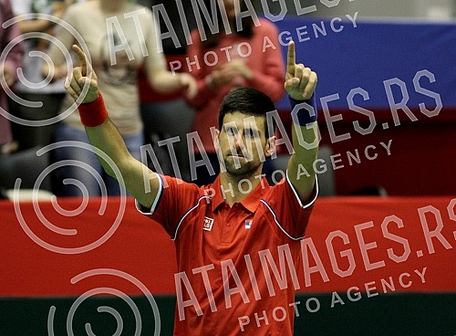 Treci dan (3rd day) Prvog kola Svetske grupe Dejvis kupa izmedju Srbije i Kazahstana (Serbia vs Kazakhstan) odigrana u hali 