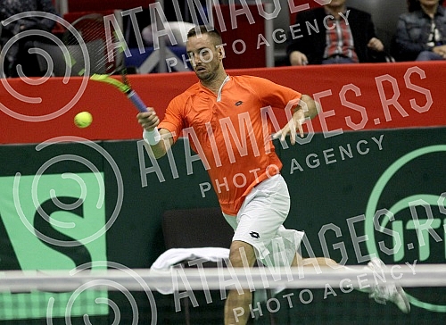 Treci dan (3rd day) Prvog kola Svetske grupe Dejvis kupa izmedju Srbije i Kazahstana (Serbia vs Kazakhstan) odigrana u hali 