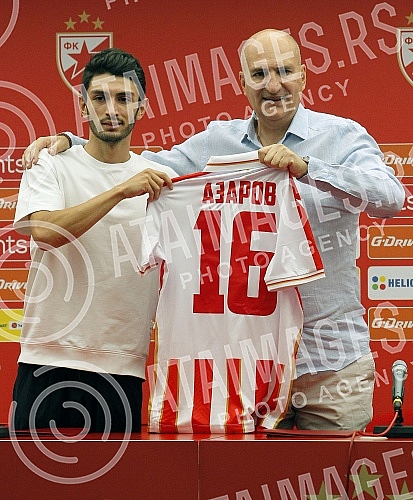 The promotion of the new player Irakli Azarovi was held in the premises of FC Crvena ZvezdaU prostorijama FK Crvena zvezda odrzana je promocija novog igraca Iraklija Azarova.