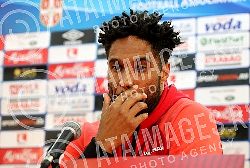 Press conference of national football team of Wales  before the game with Serbia.Pres konferencija fudbalske reprezentacije Velsa pred utakmicu sa Srbijom. 