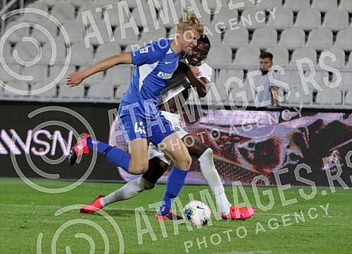 Match of the first round of qualifications for the Europa League between FK Partizan and FK Rigas Futbola Skola (FK RFS).Utakmica prvog kola kvalifikacija za Ligu Evrope izmedju FK Partizan i FK Rigas Futbola Skola (FK RFS). 