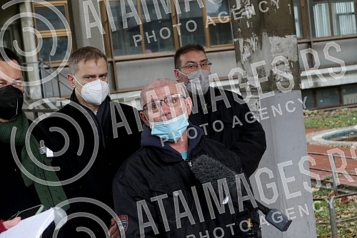 In front of the Third basic prosecutor's office, a press conference was held by the deputy president of the Party of freedom and justice, Borko Stefanovic, on the topic 