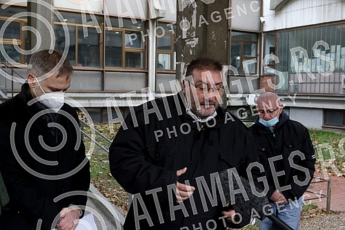 In front of the Third basic prosecutor's office, a press conference was held by the deputy president of the Party of freedom and justice, Borko Stefanovic, on the topic 