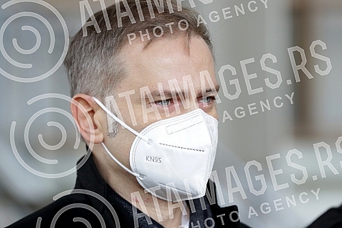 In front of the Third basic prosecutor's office, a press conference was held by the deputy president of the Party of freedom and justice, Borko Stefanovic, on the topic 