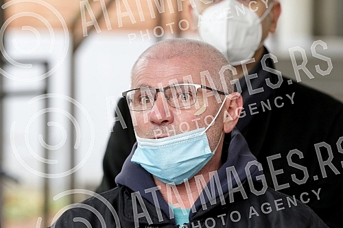 In front of the Third basic prosecutor's office, a press conference was held by the deputy president of the Party of freedom and justice, Borko Stefanovic, on the topic 