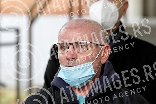 In front of the Third basic prosecutor's office, a press conference was held by the deputy president of the Party of freedom and justice, Borko Stefanovic, on the topic 