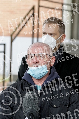 In front of the Third basic prosecutor's office, a press conference was held by the deputy president of the Party of freedom and justice, Borko Stefanovic, on the topic 