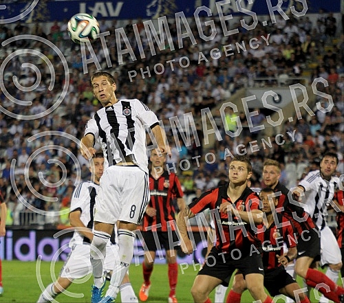 Drugo kolo kvalifikacija za Ligu sampiona izmedju FK Partizan i HB Torshavn odigrano na stadionu Partizan (Humska 1)