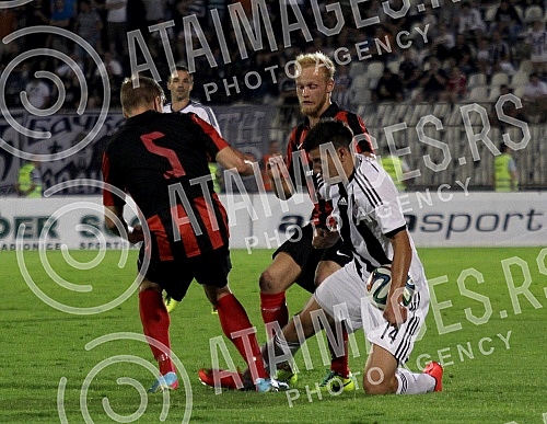 Drugo kolo kvalifikacija za Ligu sampiona izmedju FK Partizan i HB Torshavn odigrano na stadionu Partizan (Humska 1)