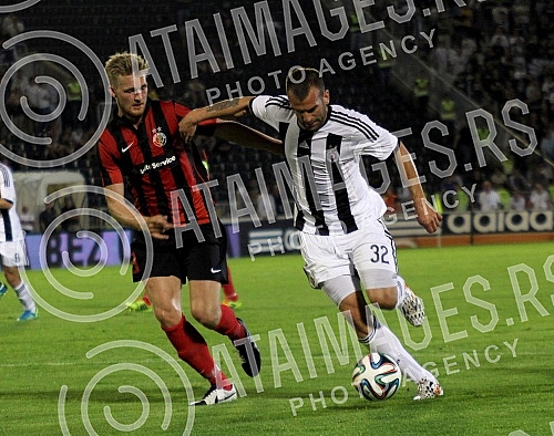 Drugo kolo kvalifikacija za Ligu sampiona izmedju FK Partizan i HB Torshavn odigrano na stadionu Partizan (Humska 1)
