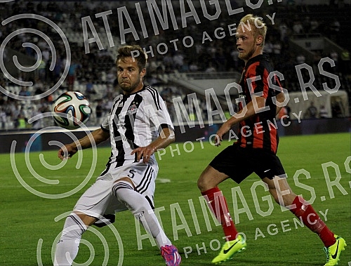 Drugo kolo kvalifikacija za Ligu sampiona izmedju FK Partizan i HB Torshavn odigrano na stadionu Partizan (Humska 1)