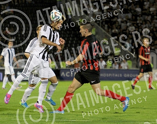 Drugo kolo kvalifikacija za Ligu sampiona izmedju FK Partizan i HB Torshavn odigrano na stadionu Partizan (Humska 1)