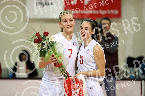 Utakmica 6. kola Prve Zenske Lige Srbije izmedju ZKK Crvena Zvezda i ZKK Student odigrana u hali Basket City. 