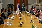 Bilateral meeting of the President of the Republic of Serbia, Aleksandar Vucic and the delegation of the Kingdom of Saudi Arabia.Bileteralni sastanak predsednika Republike Srbije Aleksandra Vucica i  delegacije Kraljevine Saudijske Arabije .