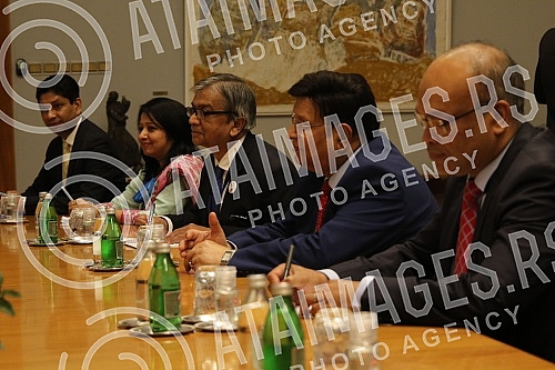 Bilateral meeting between the President of the Republic of Serbia, Aleksandar Vucic  and the Minister of Foreign Affairs of the People 's Republic of Bangladesh, Abul Kalam Abdul Momen.Bileteralni sastanak predsednika Republike Srbije Aleksandra Vu