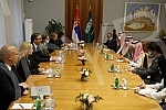 Bilateral meeting of the President of the Republic of Serbia, Aleksandar Vucic and the delegation of the Kingdom of Saudi Arabia.Bileteralni sastanak predsednika Republike Srbije Aleksandra Vucica i  delegacije Kraljevine Saudijske Arabije .