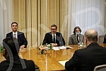 Bilateral meeting between the President of the Republic of Serbia, Aleksandar Vucic, and the Prime Minister of the People's Democratic Republic of Algeria, Aymen Benabderrahmane.Bileteralni sastanak predsednika Republike Srbije Aleksandra Vucica i 