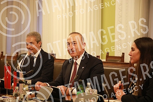 The President of the National Assembly of the Republic of Serbia Ivica Dacic met with the Minister of Foreign Affairs of the Republic of Turkey Melvut Cavusoglu.Predsednik Narodne skupstine Republike Srbije Ivica Dacic sastao se sa ministrom spoljn