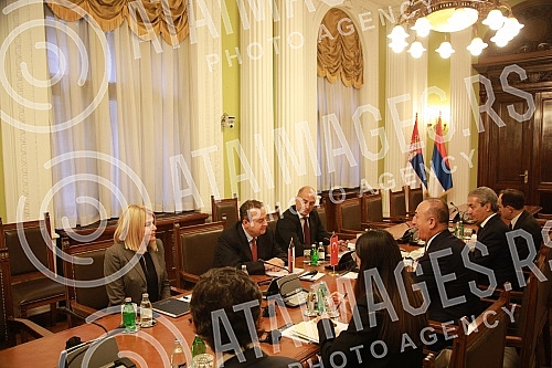 The President of the National Assembly of the Republic of Serbia Ivica Dacic met with the Minister of Foreign Affairs of the Republic of Turkey Melvut Cavusoglu.Predsednik Narodne skupstine Republike Srbije Ivica Dacic sastao se sa ministrom spoljn