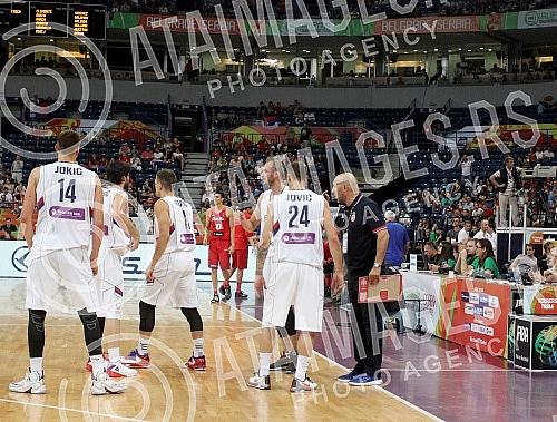 First day of FIBA Olympic Qualifying Tournament 2016 held in Kombank arena - Group A - Serbia vs Puerto Rico.Prvi dan Olimpijskog kvalifikacionog turnira za Olimpijske igre u Riu 2016 odrzan u Kombank areni - Group A - Srbija vs Puerto Rico.