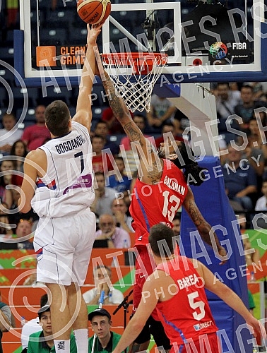 First day of FIBA Olympic Qualifying Tournament 2016 held in Kombank arena - Group A - Serbia vs Puerto Rico.Prvi dan Olimpijskog kvalifikacionog turnira za Olimpijske igre u Riu 2016 odrzan u Kombank areni - Group A - Srbija vs Puerto Rico.