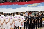 First day of FIBA Olympic Qualifying Tournament 2016 held in Kombank arena - Group A - Serbia vs Puerto Rico.Prvi dan Olimpijskog kvalifikacionog turnira za Olimpijske igre u Riu 2016 odrzan u Kombank areni - Group A - Srbija vs Puerto Rico.