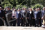 As part of the celebration of May 9, the Day of Victory over Fascism in World War II, representatives of the Ministry of Defense and the Serbian Army, the City of Belgrade and SUBNOR and participants in the Immortal Regiment laid wreaths at the Monum