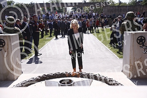 As part of the celebration of May 9, the Day of Victory over Fascism in World War II, representatives of the Ministry of Defense and the Serbian Army, the City of Belgrade and SUBNOR and participants in the Immortal Regiment laid wreaths at the Monum