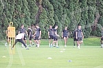 Training of Partizan football players before tomorrow's Conference League playoff match against FK Hamrun Spartans.Trening fudbalera Partizana pred sutrasnjii meca plej-ofa Lige Konferencije protiv FK Hamrun Spartans.