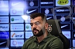 Gordan Petric, coach of FC Partizan and Igor Vujacic, player, held a press conference on the occasion of the upcoming Conference League playoff match against FC Hamrun SpartansGordan Petric, trener FK Partizan i Igor Vujacic, igrac, odrzali su konf