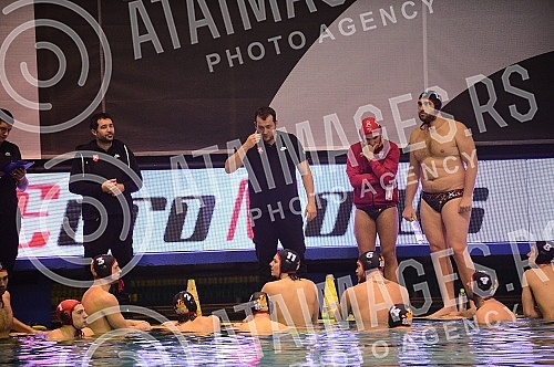 The match of the second round of the Premier Regional Water Polo League between VK Jug AO and VK Partizan.The match of the second round of the Premier Regional Water Polo League between VK Primorac and VK Radnicki.Utakmica drugog kola Premijer re