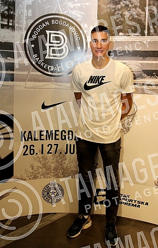 Press conference of Serbian basketball player Bogdan Bogdanovic on the occasion of the children's basketball camp.Pres konferencija srpskog kosarkaskog reprezentivca Bogdana Bogdanovic povodom decijeg kosarkaskog kampa. 