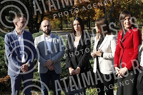 In the Friendship Park in Usce, the Serbian Progressive Party celebrated its 13th birthday by planting 13 trees.In the Friendship Park in Usce, the Serbian Progressive Party celebrated its 13th birthday by planting 13 trees.