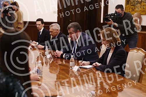 The President of the Republic of Serbia, Aleksandar Vucic, met with the Chairman of the Committee on International Affairs of the State Duma of the Federal Assembly of the Russian Federation, Leonid Slutsky.Predsednik Republike Srbije Aleksandar Vu