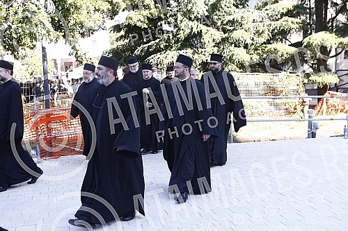 His Holiness Patriarch of Serbia Mr. Porfirije and His Beatitude Archbishop of Ohrid and Macedonia Mr. Stefan, together with all the hierarchs of the Serbian Orthodox Church and the Macedonian Orthodox Church - Ohrid Archbishopric, served the Holy Hi