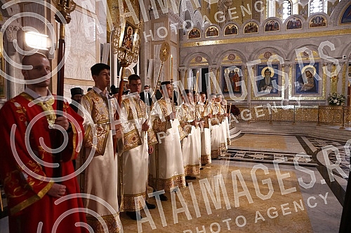 His Holiness Patriarch of Serbia Mr. Porfirije and His Beatitude Archbishop of Ohrid and Macedonia Mr. Stefan, together with all the hierarchs of the Serbian Orthodox Church and the Macedonian Orthodox Church - Ohrid Archbishopric, served the Holy Hi