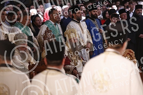 His Holiness Patriarch of Serbia Mr. Porfirije and His Beatitude Archbishop of Ohrid and Macedonia Mr. Stefan, together with all the hierarchs of the Serbian Orthodox Church and the Macedonian Orthodox Church - Ohrid Archbishopric, served the Holy Hi