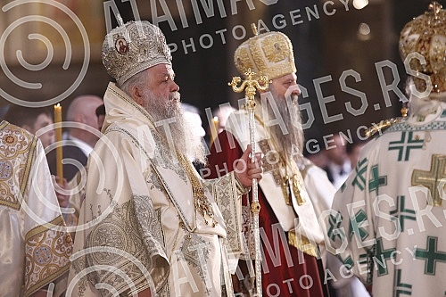 His Holiness Patriarch of Serbia Mr. Porfirije and His Beatitude Archbishop of Ohrid and Macedonia Mr. Stefan, together with all the hierarchs of the Serbian Orthodox Church and the Macedonian Orthodox Church - Ohrid Archbishopric, served the Holy Hi