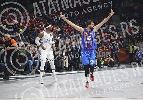 The second semi-final match of the Turkish Airlines EuroLeague final four between FC Barcelona and BC Real Madrid was played in the Stark Arena.Druga polufinalna utakmica Turkish Airlines EuroLeague fajnal-fora izmedju FC Barcelona i BC Real Madrid
