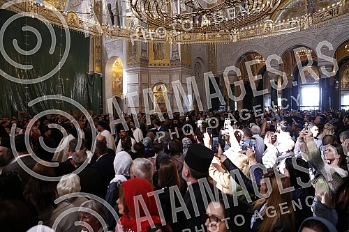 His Holiness Patriarch of Serbia Mr. Porfirije and His Beatitude Archbishop of Ohrid and Macedonia Mr. Stefan, together with all the hierarchs of the Serbian Orthodox Church and the Macedonian Orthodox Church - Ohrid Archbishopric, served the Holy Hi