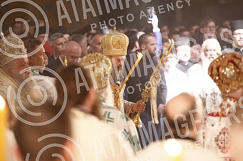 His Holiness Patriarch of Serbia Mr. Porfirije and His Beatitude Archbishop of Ohrid and Macedonia Mr. Stefan, together with all the hierarchs of the Serbian Orthodox Church and the Macedonian Orthodox Church - Ohrid Archbishopric, served the Holy Hi