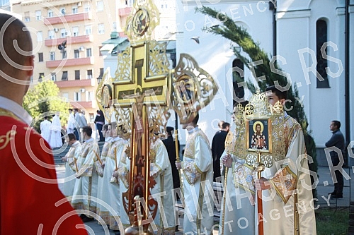 His Holiness Patriarch of Serbia Mr. Porfirije and His Beatitude Archbishop of Ohrid and Macedonia Mr. Stefan, together with all the hierarchs of the Serbian Orthodox Church and the Macedonian Orthodox Church - Ohrid Archbishopric, served the Holy Hi