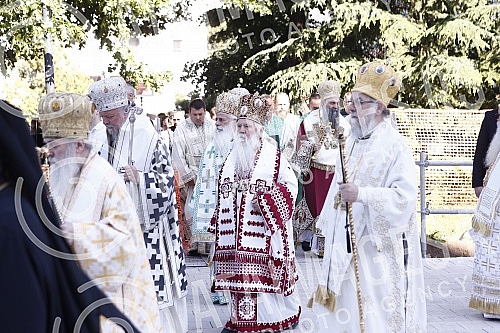 His Holiness Patriarch of Serbia Mr. Porfirije and His Beatitude Archbishop of Ohrid and Macedonia Mr. Stefan, together with all the hierarchs of the Serbian Orthodox Church and the Macedonian Orthodox Church - Ohrid Archbishopric, served the Holy Hi