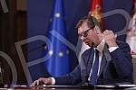 The President of Serbia, Aleksandar Vucic, held a press conference where he announced the name of the representative for the composition of the new Government and spoke about other topics - electricity, gas and Kosovo and Metohija.Predsednik Srbije 