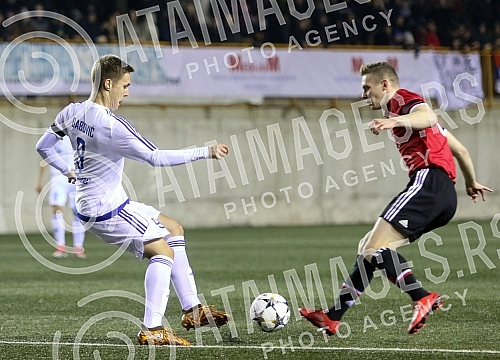 UEFA YOUTH League match between FK Brodarac and Manchester United held at Vozdovac Stadium. Utakmica UEFA Lige Mladih izmedju FK Brodarac i Mancester Junajted odigrana  na stadionu Vozdovca. 