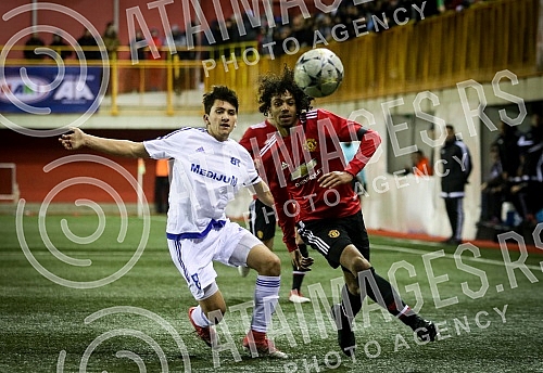 UEFA YOUTH League match between FK Brodarac and Manchester United held at Vozdovac Stadium. Utakmica UEFA Lige Mladih izmedju FK Brodarac i Mancester Junajted odigrana  na stadionu Vozdovca. 