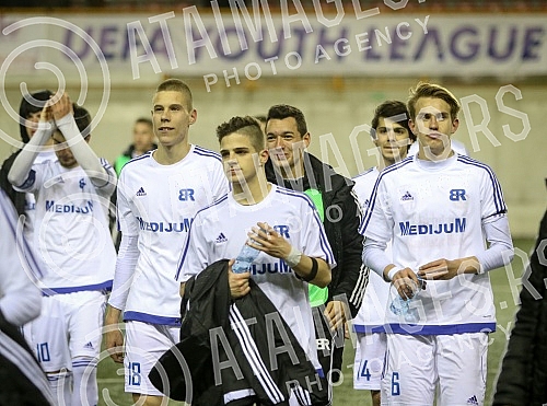 UEFA YOUTH League match between FK Brodarac and Manchester United held at Vozdovac Stadium. Utakmica UEFA Lige Mladih izmedju FK Brodarac i Mancester Junajted odigrana  na stadionu Vozdovca. 