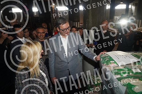 The President of the Republic of Serbia, Aleksandar Vucic, visited the warehouse of the Republic Directorate for Commodity Reserves - General Cargo Warehouse, Belgrade.Predsednik Republike Srbije Aleksandar Vucic obisao je skladista Republicke dire